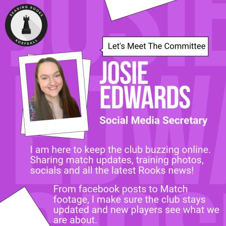 Josie is our Social Media Secretary